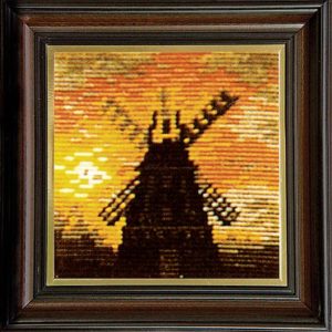 Гоблен Вечерна мелница, Windmill at Night Gobelin Tapestry